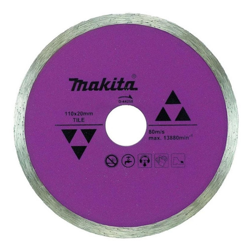 Imagem 1 de 1 de Disco Diamantado 110mm Porcelanato E Cerâmica D44258 Makita