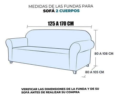 Funda Cubre Sofá Protectora Premium Cuadrille | 2 Cuerpo