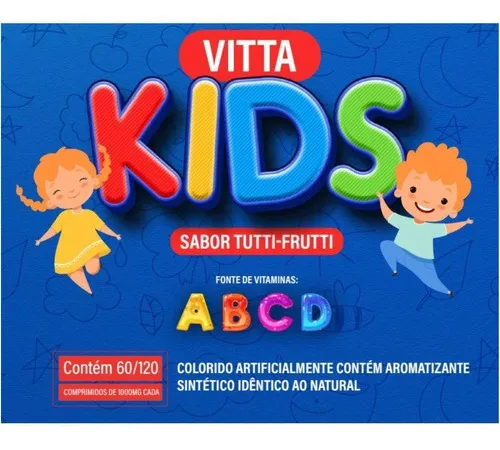 Kit de vitaminas masticables para niños Tutti Frutti, 2 botellas, 120