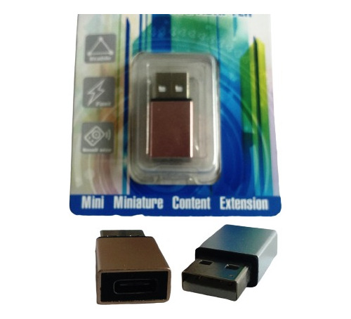 Adaptador Otg Usb A Tipo C Convertidor Macho Hembra