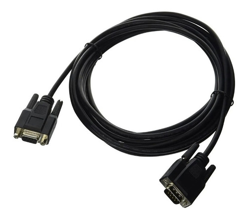 Cable Db9 Serial Rs232 M/h Extension De 9 Pines Negro 29 Awg