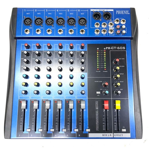 Console Phoenix 6 Canais Balanceada Com Efeito 110v Novo