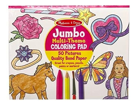 Melissa & Doug Jumbo 50-page Kids' Coloring Pad - Caballos, 