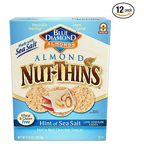 Blue Diamond Gluten Libera Almendra Nutthins Cracker Patatas