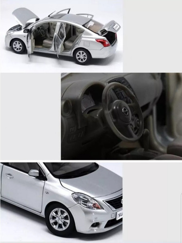 Auto Nissan Versa A Escala 1:18 Color Gris