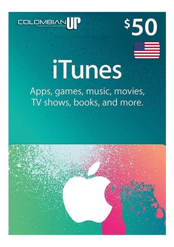 Tarjeta Itunes Apps Store $50 Cuenta Usa
