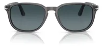 Comprar Gafas de sol polarizadas unisex Persol Po3019s, marco cuadrado gris translúcido, gris translúcido brillante, lente azul degradado polarizada brillante