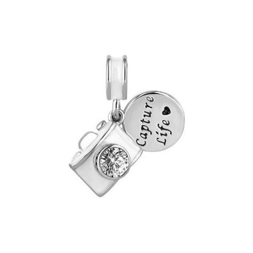 Charm De Plata S925, Compatible, Genérico, Camara Retro