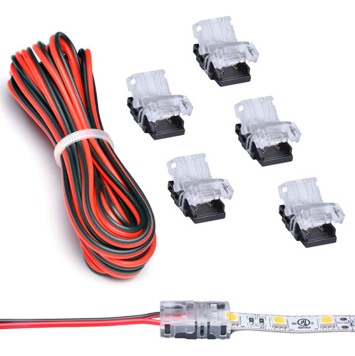 Conector De Tira Led Con Cable.