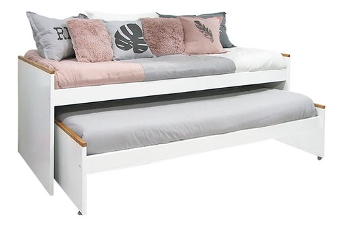 Cama Nido Infantil Laca Y Madera Cama 1 Plaza Nordico