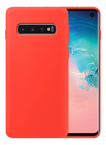 Funda Case For Samsung S10 Plus Soft Feeling Antishock Rojo