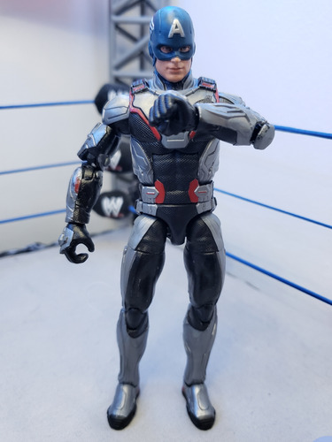 Figura Hasbro Marvel Capitán América Traje Cuántico 