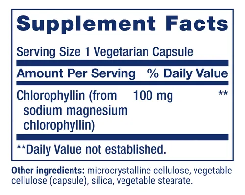 Clorofilina 100 Mg Antioxidante Para Adn Salud Hepática Desi