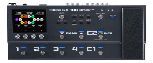 Pedal De Efecto Boss Guitar Effects Processor Gx-100  Negro