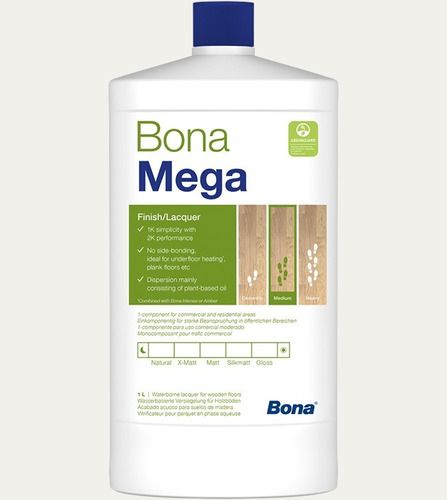 Plastificante Al Agua Bona Mega Mate 1lt