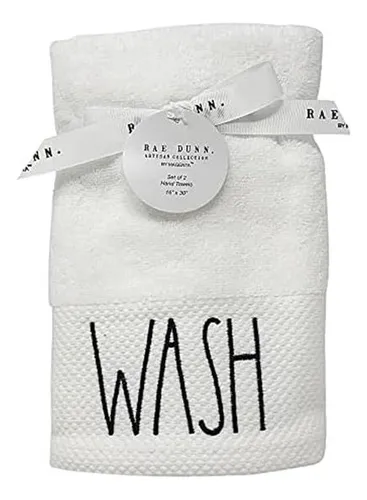Rae Dunn By Magenta Terry Cloth Juego De 2 Toallas De Mano P
