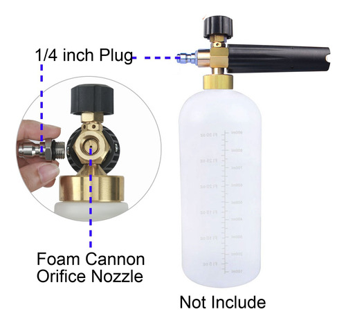 Boquilla Para Cañón De Espuma 16 Mm Puntas Universales 2 Uni