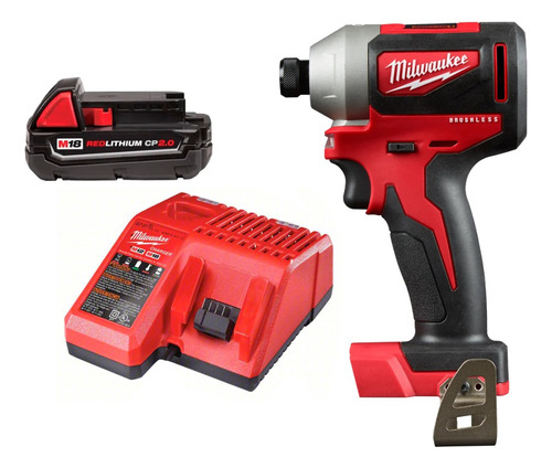 Atornillador Impacto M18 Brushless Milwaukee 2850-20 Bat+car