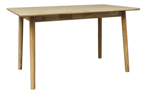 Mesa De Comedor Cocina Brescia 130x80 Cm De Madera Haya Maciza Alistonada Y Patas De Madera De Haya Maciza Laqueada Al Natural