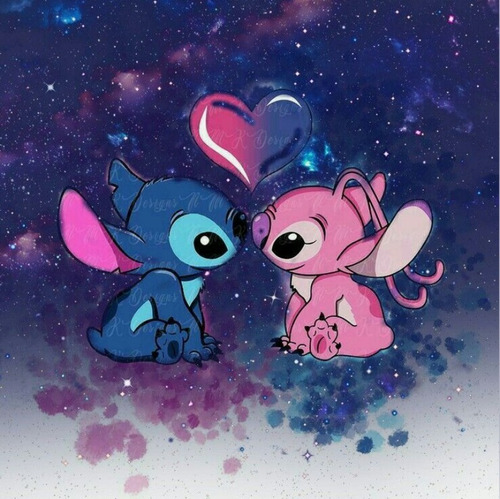 A Kit De Pintura Disney Stitch Diy Diamond 5d, Regalo -z