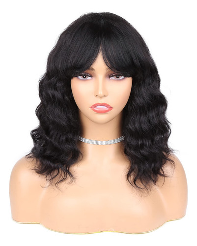 Wignee Pelucas De Cabello Humano 100% Virgen Con Ondas Profu