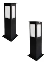 Comprar Pack 2 Farol De Hierro Piso Deck Apto Led 60cm Ferrolux