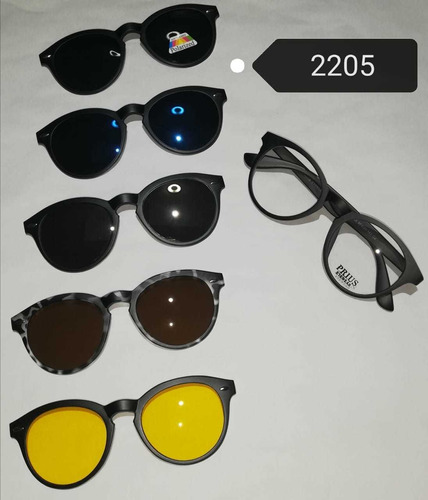 Lentes Armazon Sobrelente De Sol 5 En 1 Unisex