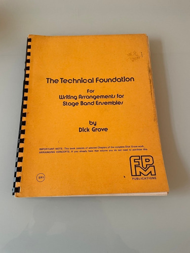 Libro - The Technical Foundation By Dick Grove
