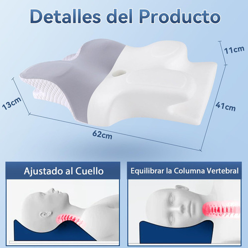 M An Almohada Cervical 2 En 1 Para Dormir, Almohada