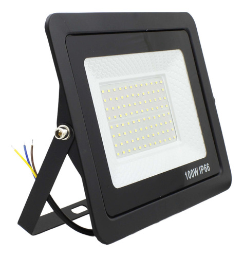 Refletor Led Branco Holofote Bivolt Alfacell 100w 96 Leds
