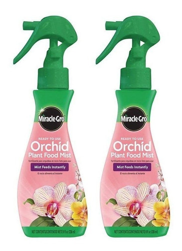 Fertilizante De Orquídeas 8 Onzas Spray, Paquete De 2