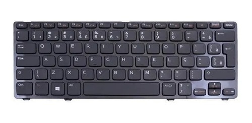 Teclado Para Ultrabook Dell 13z 14z 5423 3360 Novo Br Com Ç