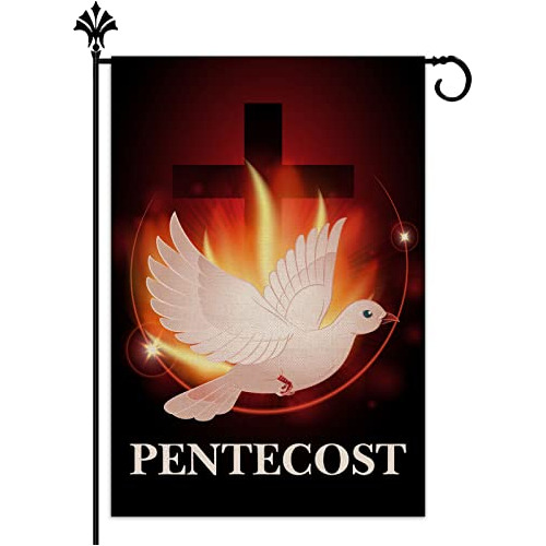 Bandera De Jardín De Pentecostés Ven Espíritu Santo,...