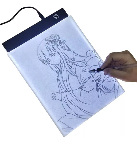 Tablero Led Para Dibujo En Oficina Copia Tamaño A4 