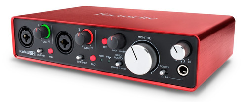 Placa De Sonido Profesional Focusrite Scarlett 2i4