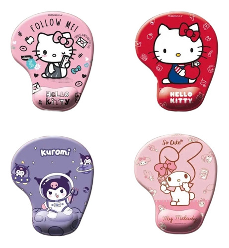 Alfombrilla Mouse Pad, Melody, Hello Kitty, Kuromi, Sanrio 