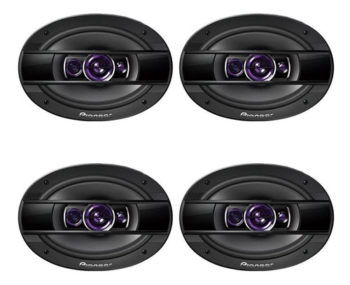 2 Pares Alto Falante 6x9 Pioneer 100w Rms Quadriaxial 6960br