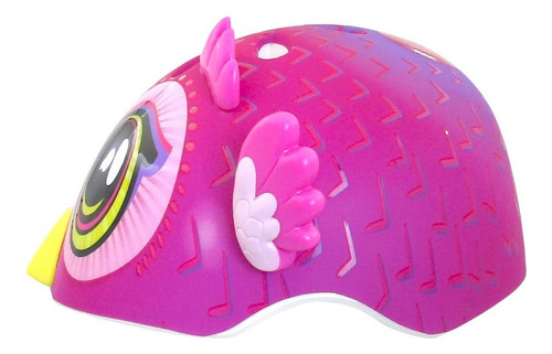 Casco Big Eyes Owl 3d Rosa Talla 1-3 48-52cm C-preme Talla Chico