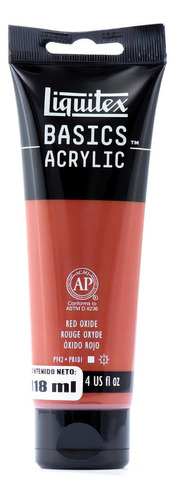 Pintura Acrílico Liquitex Basics 118ml Color Óxido Rojo