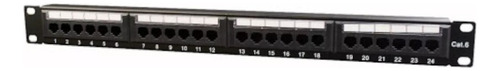 Patch Panel Wireplus+ 24 Puertos Cat6 Acc-patch24-c6