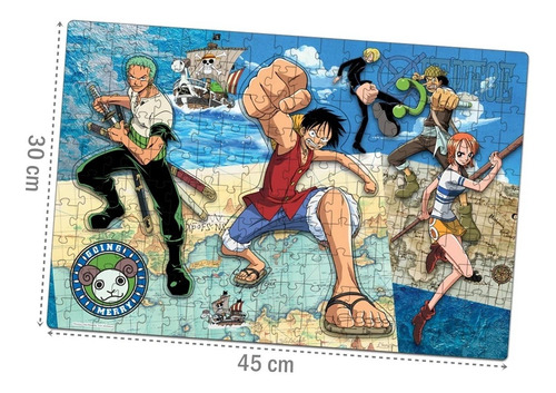 One Piece Quebra Cabeça 200 Peças - 1225 Elka Brinquedos