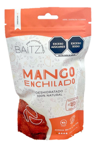 Mango Enchilado Deshidratado 115 Gr Baitz Mx 