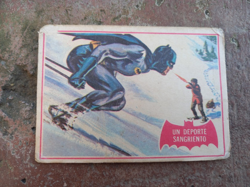 B- Figurita Batman Tarjeta Año 1966 N.4
