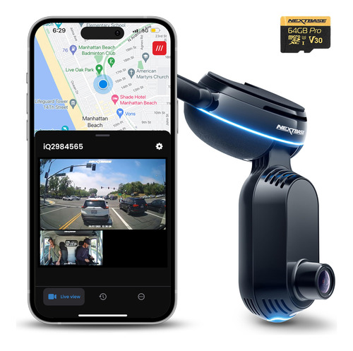 Nextbase Iq 4k Smart Hd Dash Cam Pro 4g Lte Gps Tarjeta Sd