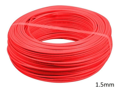 Cable Eva 1.5 Mm2 Libre Halogeno H07z1-k 100mt Rojo