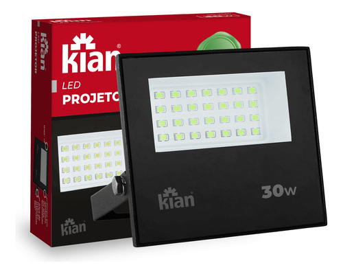 Projetor Refletor Led 30w Luz Verde Kian Bivolt