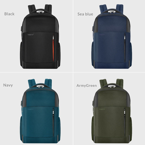 Mochila Tigernu Ejecutiva Para Notebook Azul Marino T-b3906