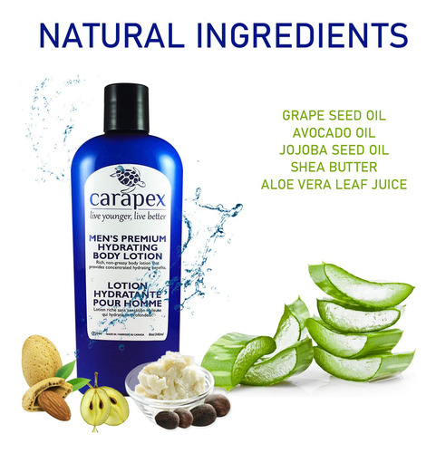 Loción Corporal Carapex Para Hombres Loción De Cuerpo Hidrat