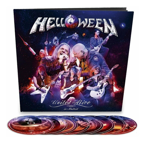 Earbook 8 Discos Helloween United Alive Bluray Dvd Cd Novo