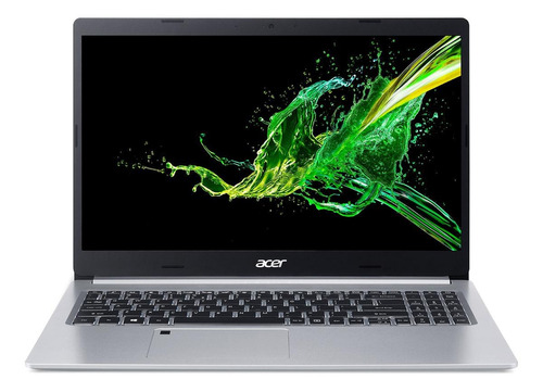 Portátil Acer Aspire 5 A515-55 plata 15.6", Intel Core i5 1035G1  8GB de RAM 256GB SSD, Intel UHD Graphics G1 60 Hz 1920x1080px Windows 10 Home